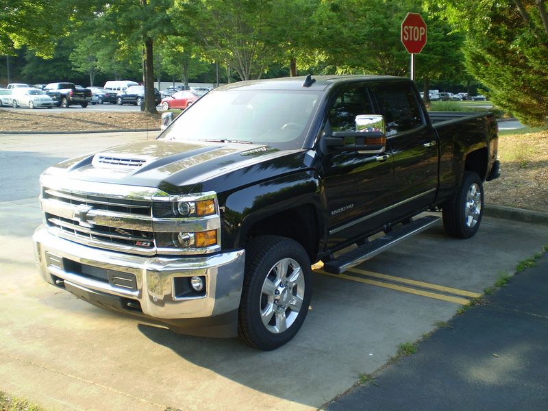 Black 2019 Chevrolet Silverado 2500HD LTZ crew cab