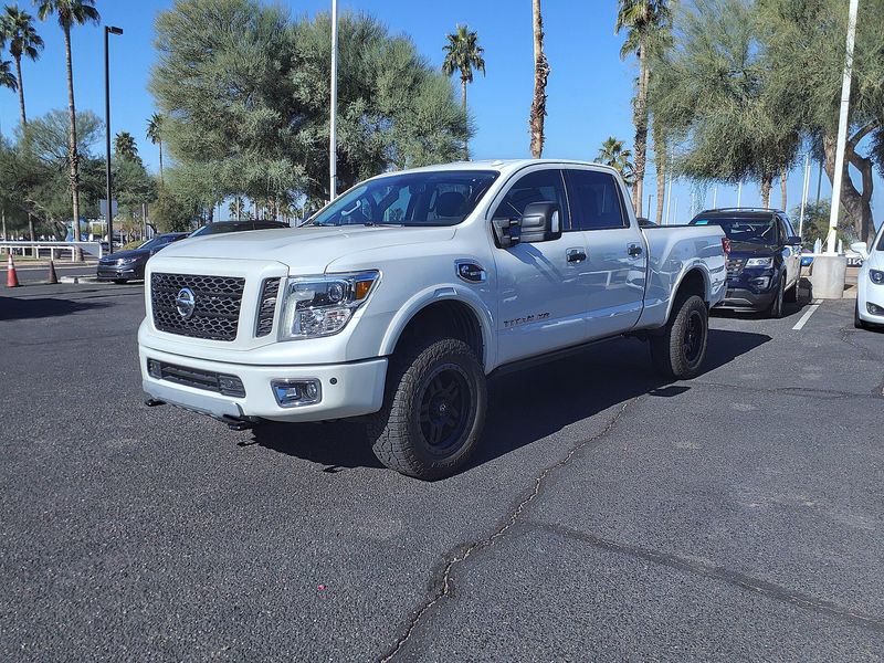 White 2019 Nissan Titan XD PRO-4X pickup